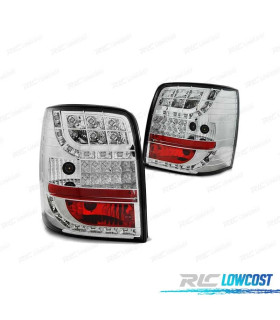 PILOTOS LED PARA VOLKSWAGEN VW PASSAT B5 96-00 VARIANT CROMADO INTERMITENTE LED