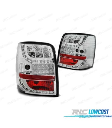 PILOTOS LED PARA VOLKSWAGEN VW PASSAT B5 96-00 VARIANT CROMADO INTERMITENTE LED