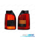 PILOTOS LED VOLKSWAGEN VW T5 03-09 1P LED ROJO AHUMADO