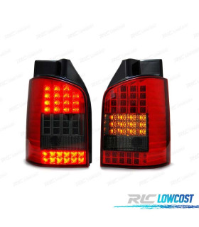 PILOTOS LED VOLKSWAGEN VW T5 03-09 1P LED ROJO AHUMADO