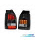 PILOTOS LED PARA VOLKSWAGEN VW T5 03-09 NEGRO LED