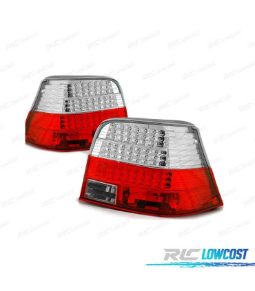 PILOTOS LED PARA VOLKSWAGEN VW GOLF 4 97-03 ROJO BLANCO LED