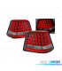 PILOTOS PARA VOLKSWAGEN VW GOLF 4 97-03 LED ROJO CRISTAL