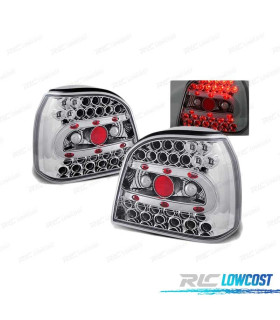 PILOTOS PARA VOLKSWAGEN VW GOLF 3 91-97 CROMADO LED LEX