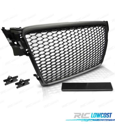 PARRILLA AUDI A4 B8 08-11 NEGRO LOOK RS