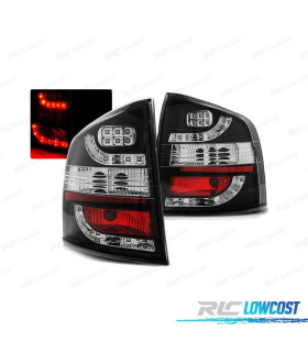 PILOTOS PARA SKODA OCTAVIA KOMBI II 04-12 LED NEGROS