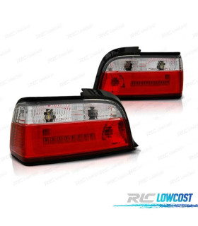 PILOTOS LED BMW E36 90-99 CC ROJO BLANCO BAR LED