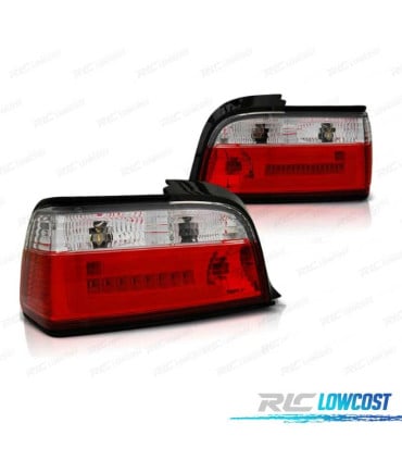 PILOTOS LED PARA BMW E36 90-99 CC ROJO BLANCO BAR LED