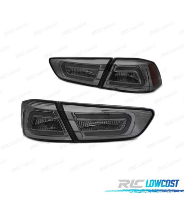 PILOTOS MITSUBISHI LANCER 8 SEDAN 08-11 LED BAR AHUMADO