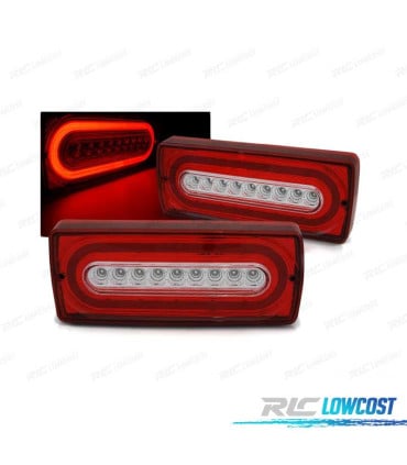 PILOTOS MERCEDES W463 CLASE G 90-12 ROJOS CON INTERMITENTE LED DINAMICO