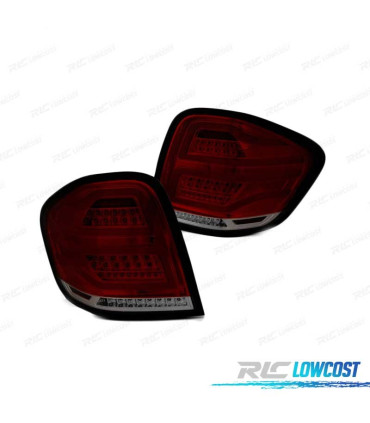 PILOTOS MERCEDES W164 05-08 LED BAR ROJO AHUMADO