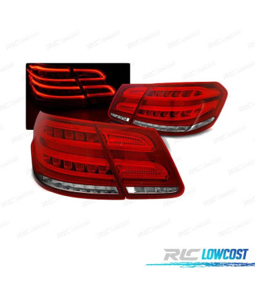 PILOTOS LED DINAMICOS MERCEDES CLASE E W212 09-13 ROJO CRISTAL