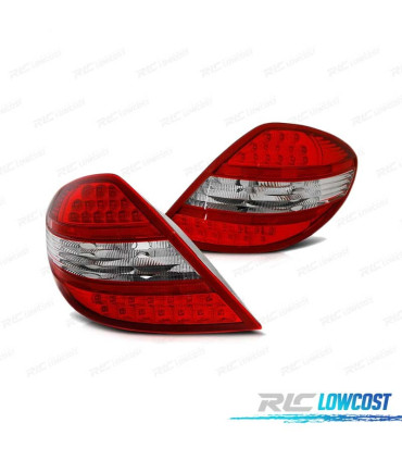 PILOTOS LED PARA MERCEDES R171 SLK 04-11 ROJO BLANCO LED