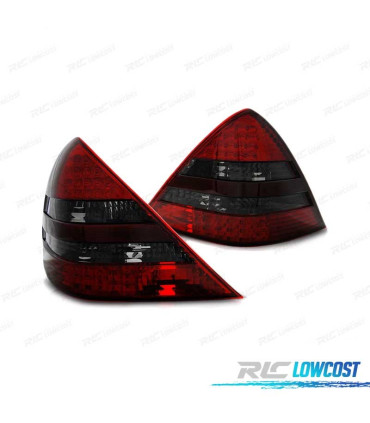 PILOTOS LED PARA MERCEDES R170 SLK 96-04 ROJO AHUMADO LED