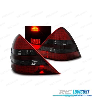 PILOTOS LED PARA MERCEDES R170 SLK 96-04 ROJO AHUMADO LED