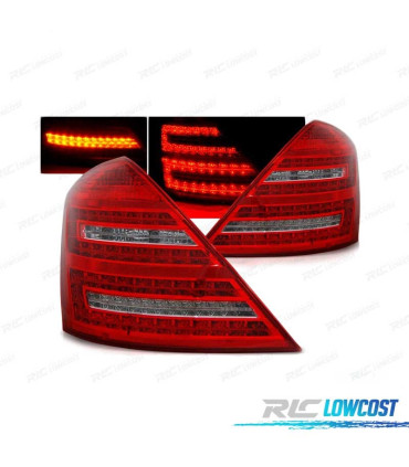 PILOTOS LED MERCEDES W221 05-09 ROJO CLARO