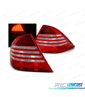 PILOTOS LED PARA MERCEDES CLASE S W220 98-05 ROJO BLANCO LED