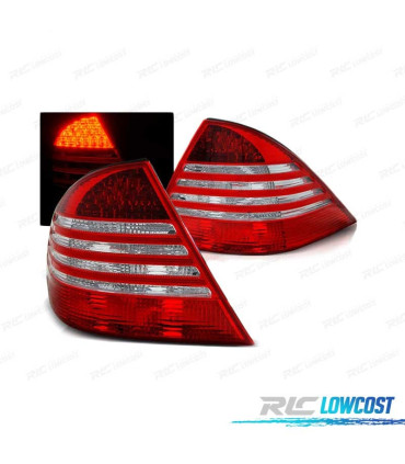 PILOTOS LED PARA MERCEDES CLASE S W220 98-05 ROJO BLANCO LED