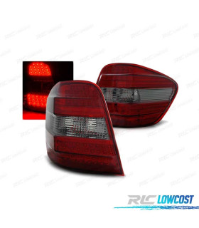PILOTOS LED PARA MERCEDES W164 05-08 ROJO AHUMADO LED
