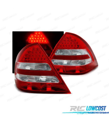 PILOTOS LED PARA MERCEDES CLASE C W203 04-07 ROJO BLANCO LED