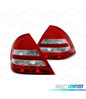 PILOTOS LED PARA MERCEDES CLASE C W203 04-07 ROJO BLANCO LED