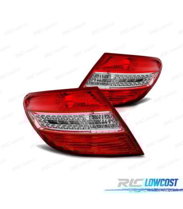 PILOTOS MERCEDES W204 LIMOUSINE 07-10 LED ROJO CRISTAL