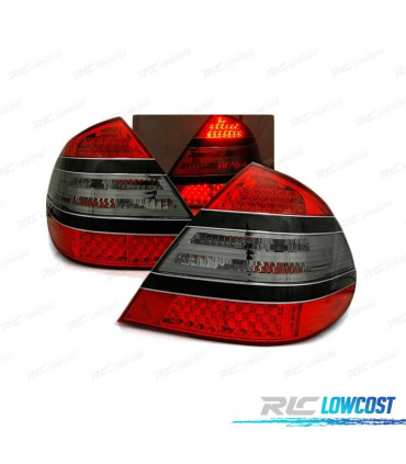 PILOTOS LED PARA MERCEDES W211 02-06 ROJO AHUMADO LED