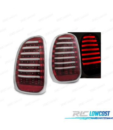 PILOTOS LED PARA MINI R60 COUNTRYMAN 10-14 ROJO BLANCO LED BAR