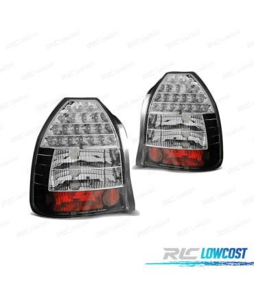 PILOTOS LED HONDA CIVIC 3P 95-01 NEGROS