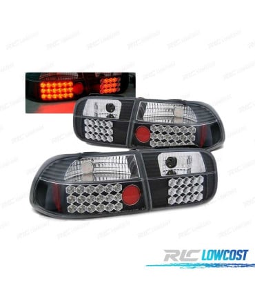 PILOTOS LED HONDA CIVIC 2P 4P 91-95 NEGROS