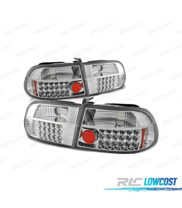 PILOTOS LED PARA HONDA CIVIC 91-95 2D 4D CROMADO LED