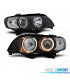 FAROS PARA BMW X5 E53 99-03 OJOS ANGEL FONDO NEGRO ARO HALÓGENO