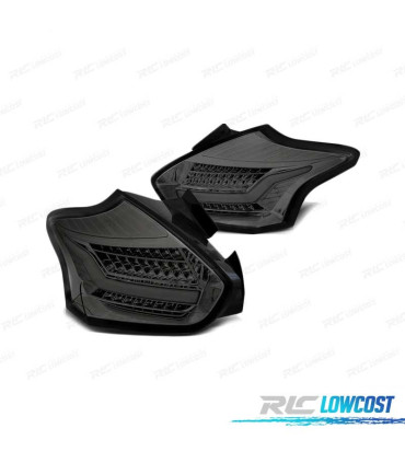 PILOTOS LED BAR PARA FORD FOCUS 3 HATCHBACK 14-17 LED DINAMICO AHUMADO