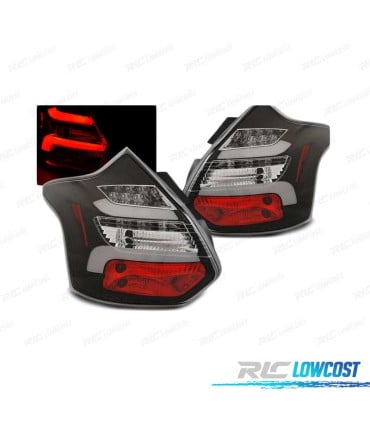 PILOTOS NEGROS FORD FOCUS 3 HATCHBACK 11-14 INTERMITENTE LED DINAMICO
