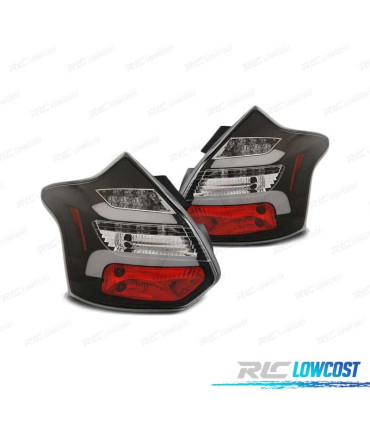 PILOTOS NEGROS FORD FOCUS 3 HATCHBACK 11-14 INTERMITENTE LED DINAMICO