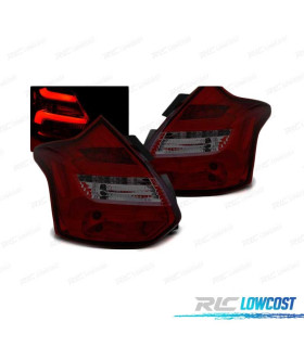 PILOTOS ROJOS FORD FOCUS 3 HATCHBACK 11-14 AHUMADO INTERMITENTE LED DINAMICO