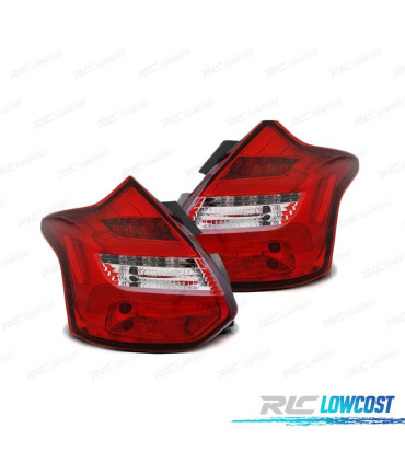 PILOTOS FORD FOCUS 3 HATCHBACK 11-14 ROJOS INTERMITENTE LED DINAMICO