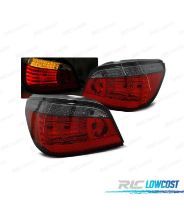 PILOTOS BMW E60 LCI 07-09 LED DINAMICO CON INTERMITENTE ROJO AHUMADO