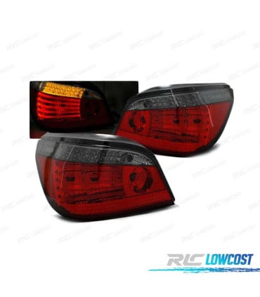PILOTOS BMW E60 LCI 07-10 LED DINAMICO CON INTERMITENTE ROJO AHUMADO