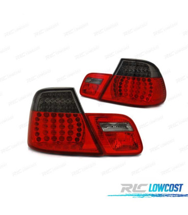 PILOTOS BMW E46 COUPE 03-06 LED ROJO AHUMADO LOOK M3