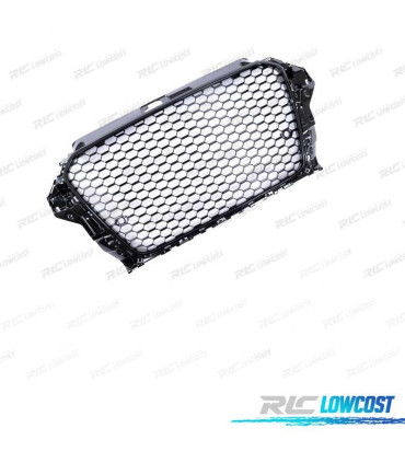 PARRILLA AUDI A3 8V 12-16 LOOK RS3 NEGRO BRILLO