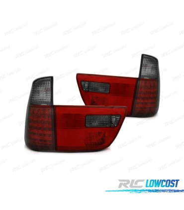 PILOTOS LED BMW X5 E53 99-06 ROJO AHUMADO
