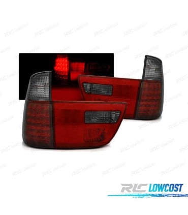 PILOTOS LED PARA BMW X5 E53 99-06 ROJO AHUMADO