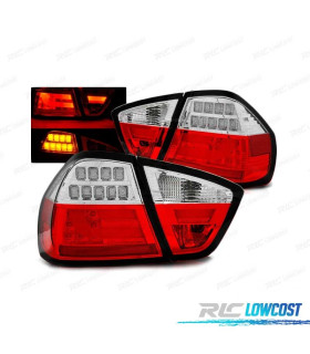 PILOTOS LED PARA BMW E90 SEDAN 05-08 ROJO CRISTAL
