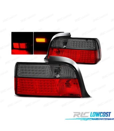 PILOTOS LED BMW E36 90-99 COUPE ROJO AHUMADO LED