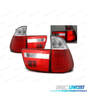 PILOTOS LED BMW X5 E53 99-03 ROJO CLARO