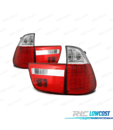 PILOTOS LED PARA BMW X5 E53 99-03 ROJO CLARO