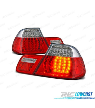 PILOTOS BMW E46 COUPE 99-03 LED ROJO CRISTAL