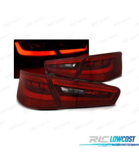 PILOTOS LED BAR AUDI A3 8V 3P 12-16 ROJO AHUMADO
