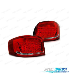 PILOTOS LED AUDI A3 8P 08-12 ROJO CLARO